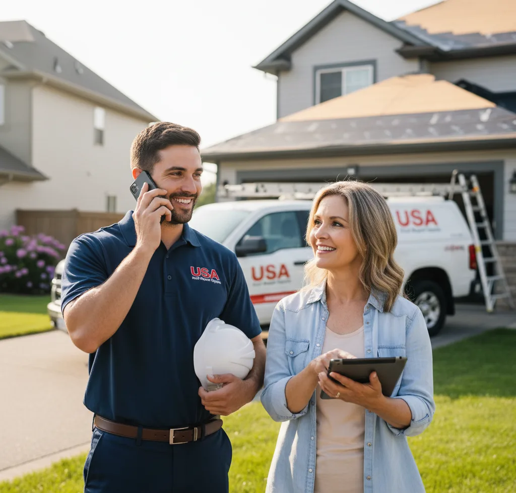 USA Roof Repair Experts customer support in Lisle
